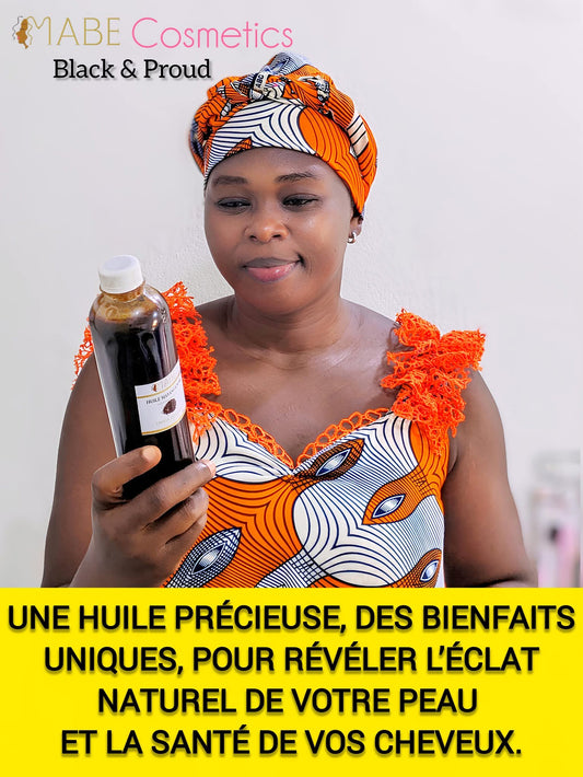 Huile Mayanga Noir Pur – Huile Capillaire & Corporelle 100% Naturelle